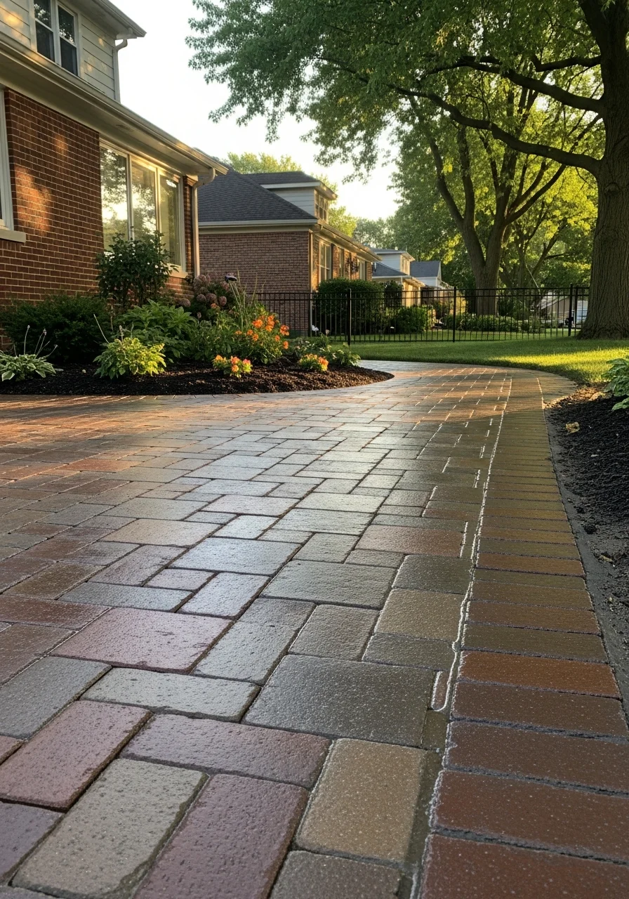 Glen Ellyn home with a welcoming front entrance, mature landscaping, and a peaceful residential setting.